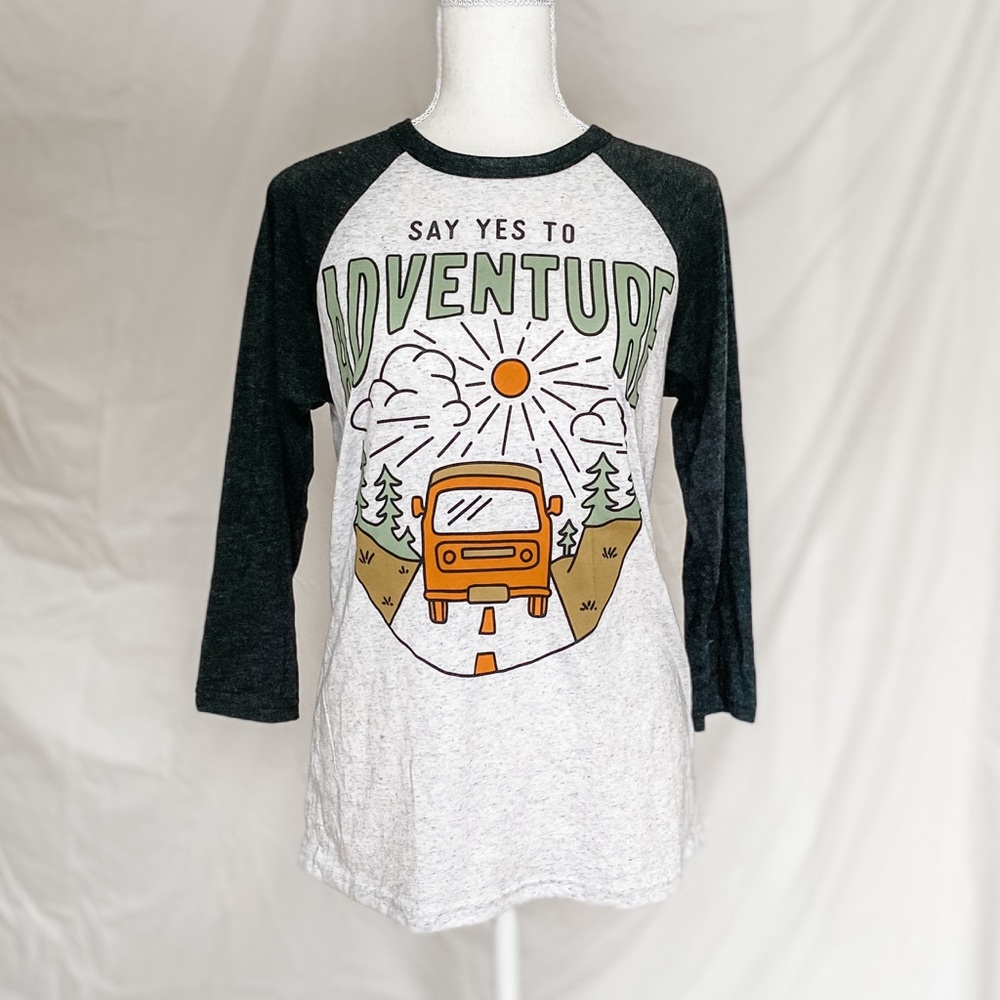 Yes to Adventure Baseball Tee